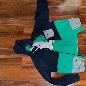 Nautica Navy and Teal Windbreaker